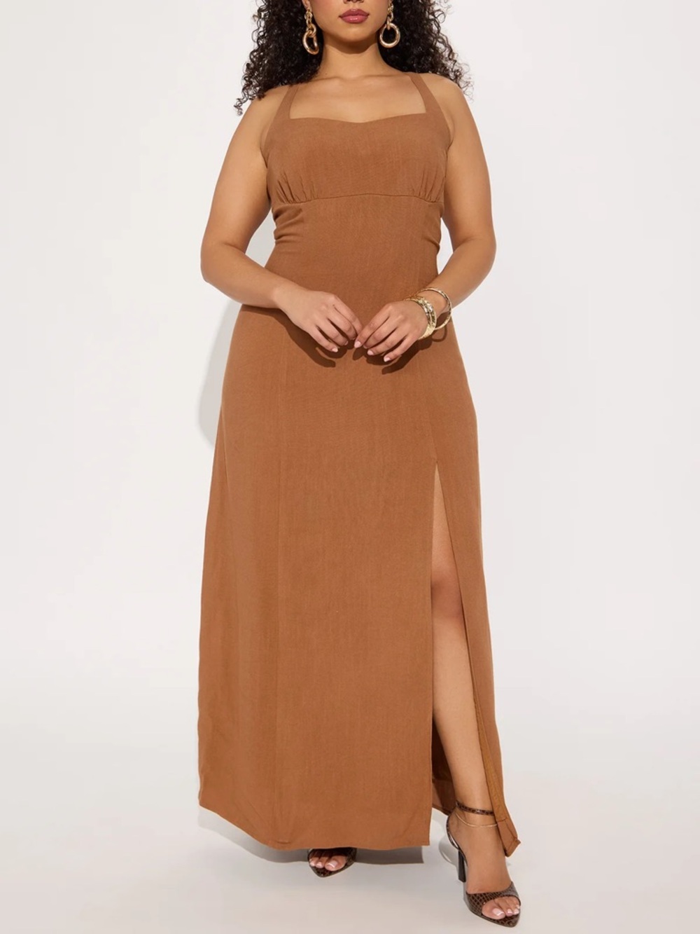 Linen Maxi Dress- NEW
